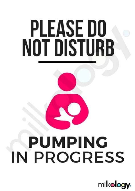 Pumping In Progress Sign Printable
